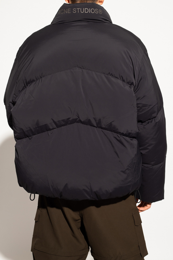 Black Down jacket Acne Studios - woven single-breasted jacket Blue